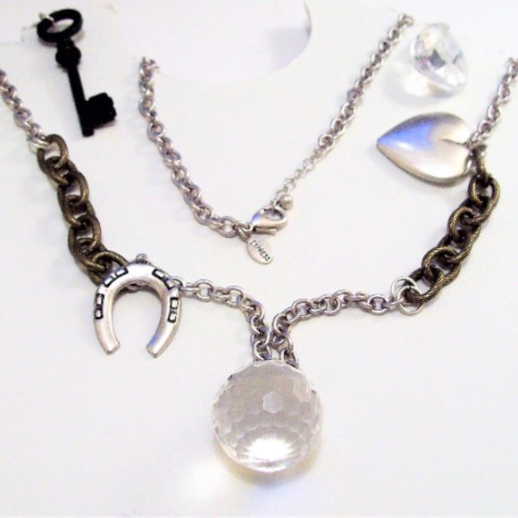 Express Link Chain Necklace Silver Tone Vintage 36" Long - Picture 4 of 5